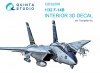 Quinta Studio QD32099 F-14B 3D-Printed & coloured Interior on decal paper (Trumpeter) 1/32